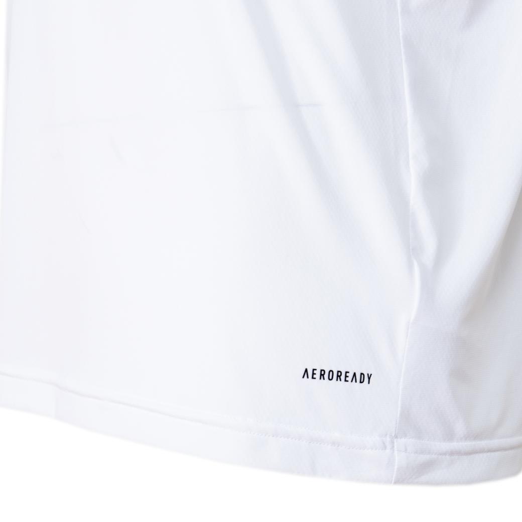 Adidas Camiseta JY1650 M OWN THE RUN 3 LISTRAS White Poliamida -4-